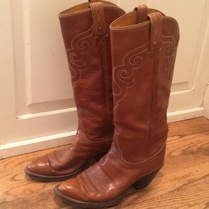 Toni Lama Leather Cowgirl Boots
